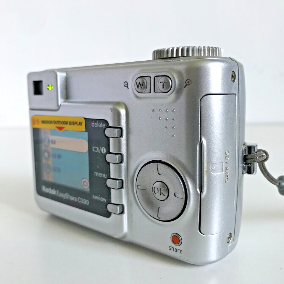 Kodak EasyShare C330 4.0MP Digital Camera Silver WORKING and TESTED