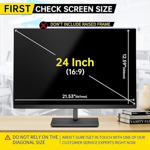 24 Inch Computer Privacy Screen for 16:9 Computer Monitor Hanging type - Picture 6 of 7