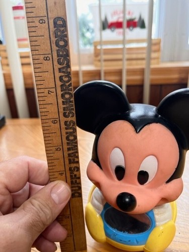 1984 MICKEY MOUSE DISNEY BABY WEBBLE WOBBLE WEIGHTED TOY WITH MIRROR - Picture 8 of 8