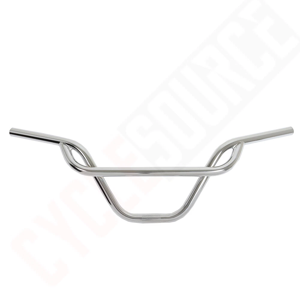 BMX 169 Freestyle Bicycle Handlebar 22.2mm Black 28 Wide 7-1/2 Rise