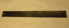 Tiffany & Co. T&Co  Silver Plate 12” Ruler Inches & Metric