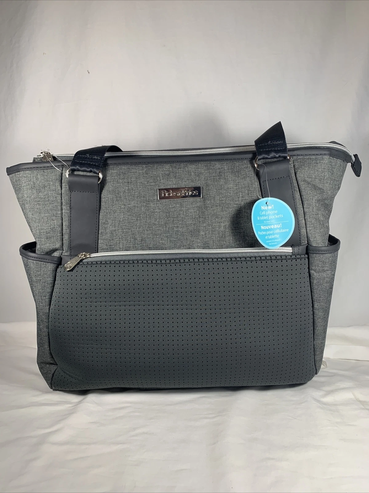 Fisher-Price Fastfinder Deluxe Diaper Bag Insulated Pocket & Changing Pad ***NEW