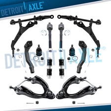 Front Upper Lower Control Arms Tie Rods Sway Bars Kit for Integra Civic Del Sol
