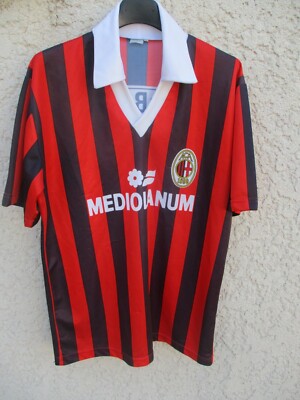 Maillot VAN BASTEN AC Milan 1989 – Réplique Vintage (Contactez Pour Tailles)