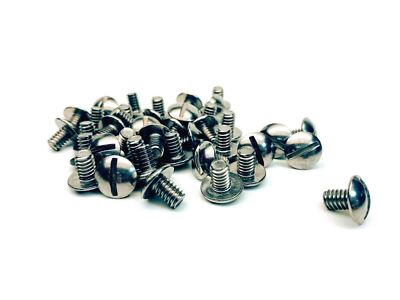 (100 Pack) 1/4''-20 x 3/8'' S.S. Truss/Pan Head Slotted Screws