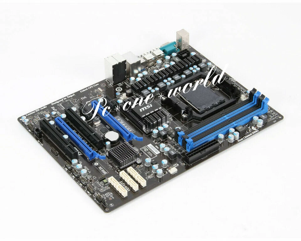 MSI 970A-G45 Motherboard AMD 970 Socket AM3+/AM3 DDR3 DIMM USB3.0 SATA III ATX - Image 2 of 4