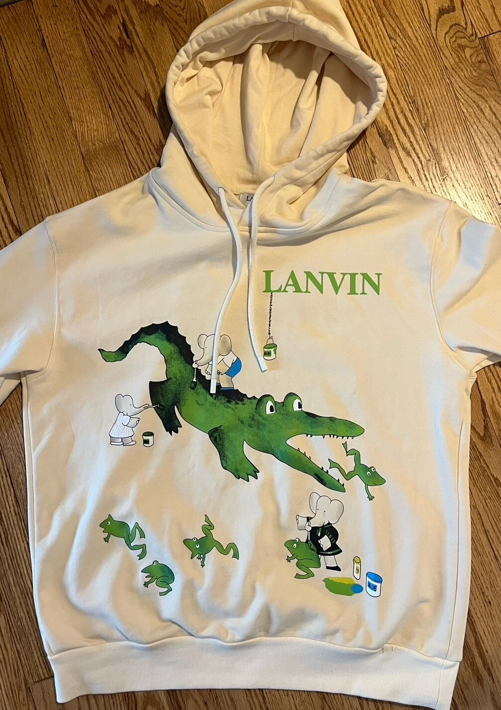RARE SWEAT À CAPUCHE LANVIN BABAR COLLAB ITALIE HOMME 2XL AUTHENTIQUE convient Lk Large