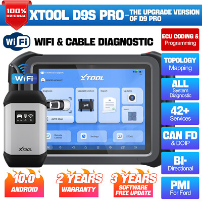 XTOOL D9SPRO WIFI Auto Diagnostic Scanner Tool Key Coding EC/U Programming DoIP