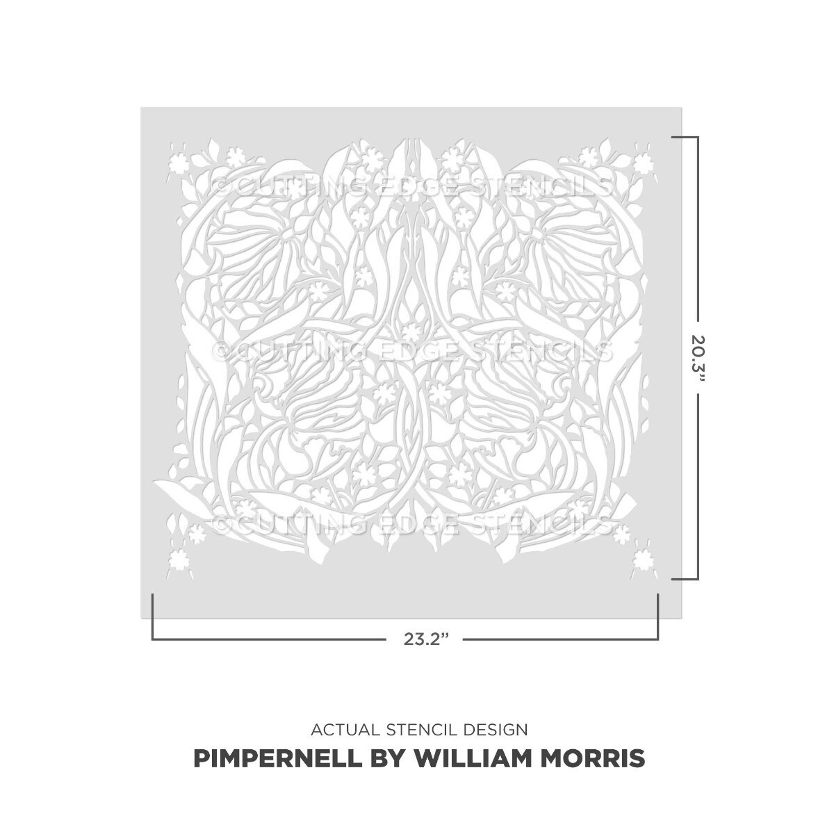 William Morris Stencils Vintage Rose Stencil By Selling William Morris