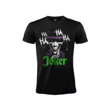 T-Shirt Joker Volto originale ufficiale maglia maglietta nera DC Comics