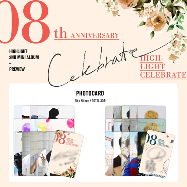 HIGHLIGHT - 2ND MINI ALBUM CELEBRATE PHOTO CARD GIKWANG