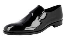 PRADA Patent Leather Black Tie Wedding Opera Dress Shoes NEW -  US 7 EU 40