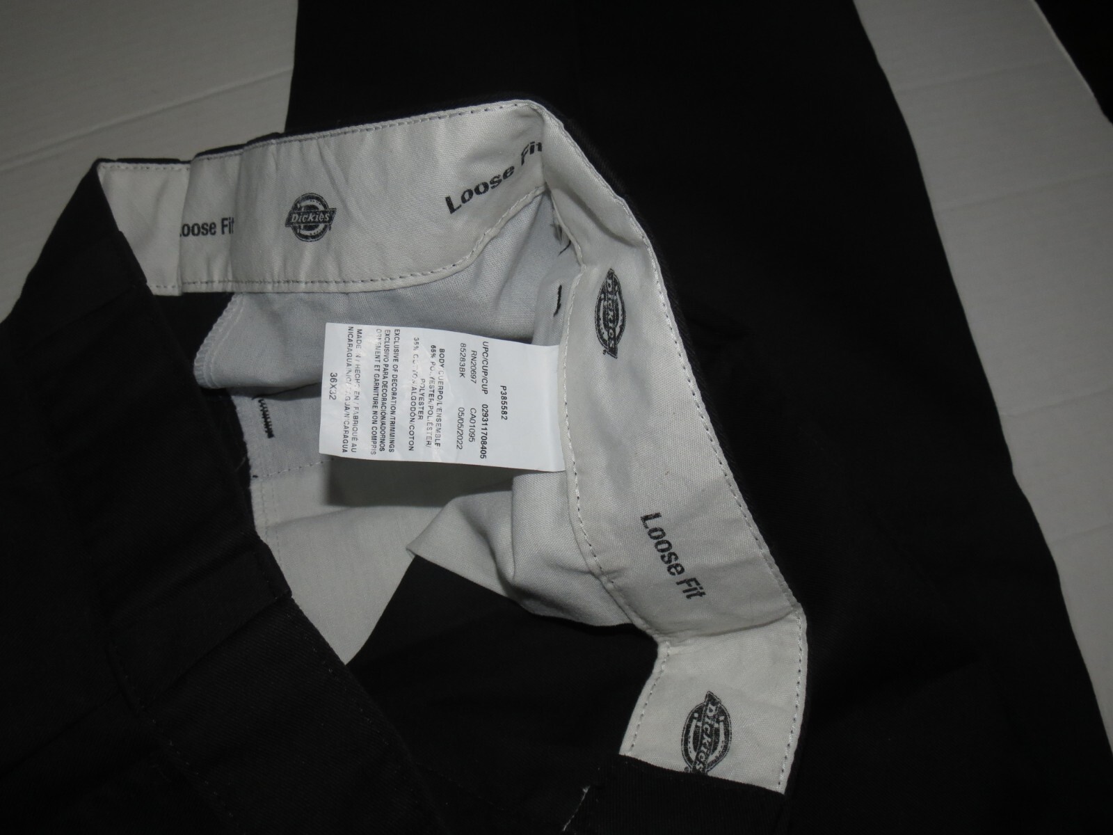 c9 Dickies Twill Work Pants Loose Fit Straight Leg 36 X 32 NWT eBay
