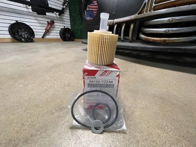 (4) 04152-YZZA6 Filtro de aceite TOYOTA COROLLA PRIUS SCION IM XD genuino oe con junta Foto 3 de 3