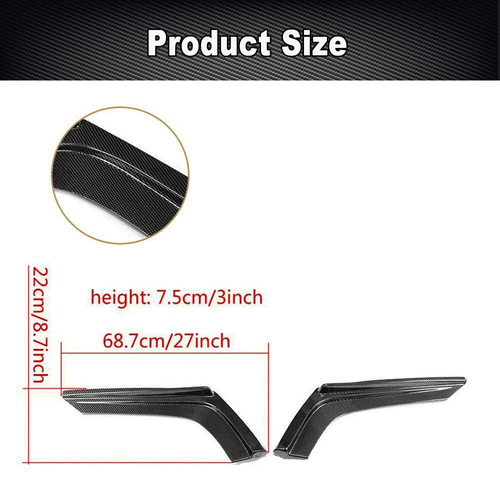 für BMW M3 F80 M4 F82 F83 2015-19 Carbon Splitter Flaps Wings Heck Seite Spoiler - Picture 6 of 9