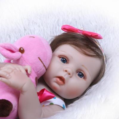 Toy Pink Reborn Baby Bebes Reborn Doll 47cm Silicone Reborn Baby