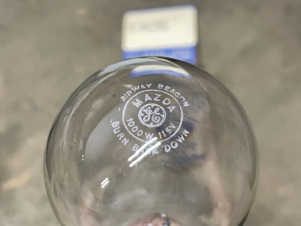 NEW Vintage GE Mazda Picture Projection Bulb T20 1000w 115v USA Air Beacon Mogul - Image 4 of 4