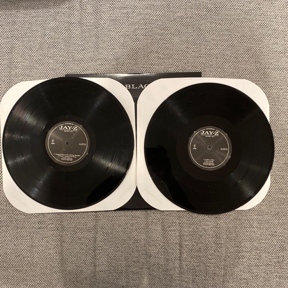 New Jay-Z The Black Album 2LP Vinyl Record Roc-A-Fella