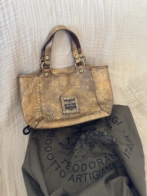 Campomaggi Mini Tote Metallic Bronze Leather HTF