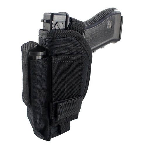 Tactical Right Hand Draw OWB Pistol Holster Belt Gun Holster with Magazine Pouch - Picture 5 of 12