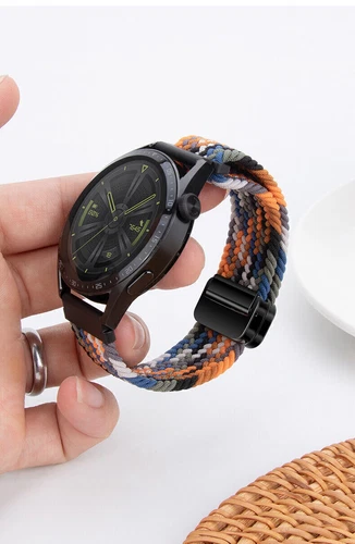 Correa de reloj de pulsera magnética de nailon trenzado de 18 mm 20 mm 22 mm correa de liberación rápida - Imagen 11 de 169