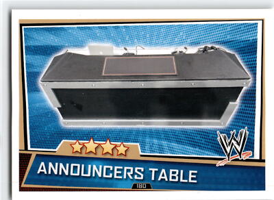 2013 Topps Slam Attax Superstars #180 Announcers Table