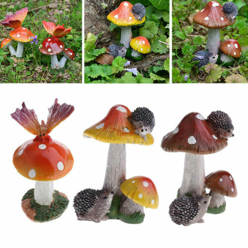 50 Mini-Harz-Pilze – 5 Stile, Für Feengarten, Deko & Puppenhaus, Leuchtende Farben