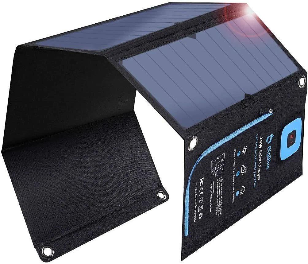 Big Blue Solar Charger 28W Portable Foldable Waterproof 28.5 x 16 x 3.4 cm B401E