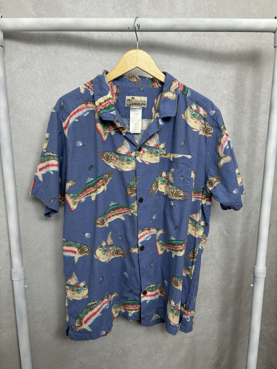 Vintage Patagonia Pataloha Kebari Trout Fly Fish Hawaiian XL Vintage Patagonia Pataloha Kebari Trout Fly Fish Hawaiian XL