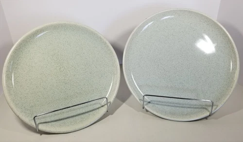 Bauer Pottery Gray Dinner (10") & Luncheon (9-1/2")  Plates Excellent Condition