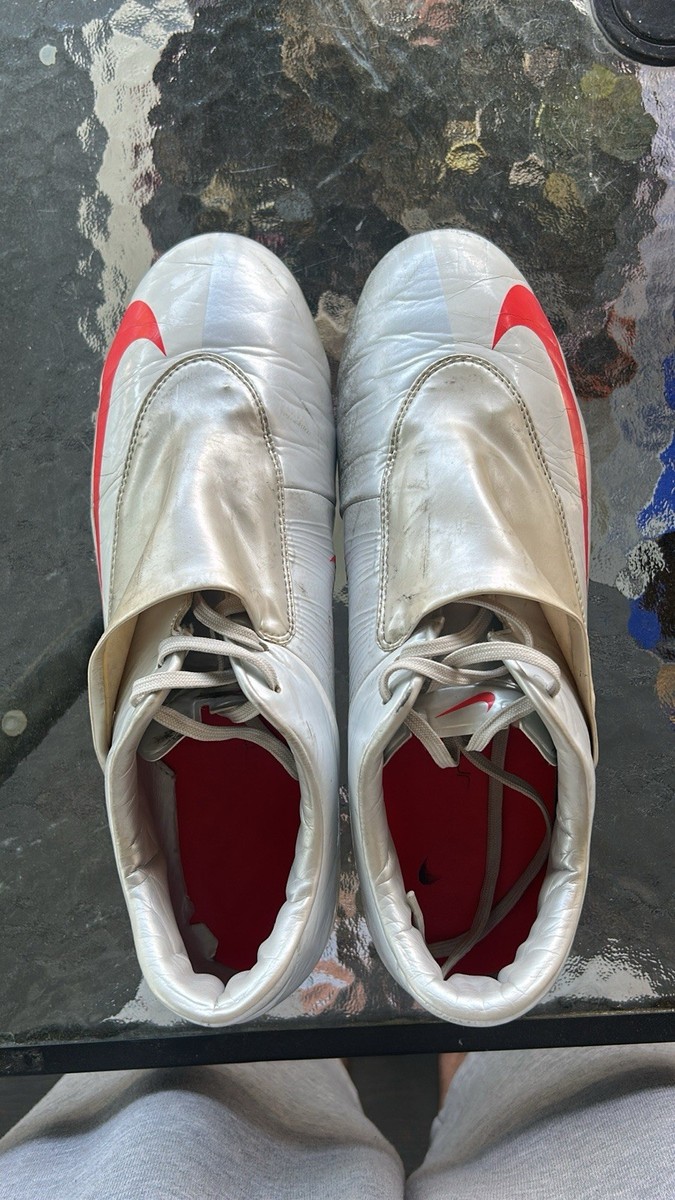 NIKE MERCURIAL VAPOR IV Silver / White / Red Size 9.5US | eBay