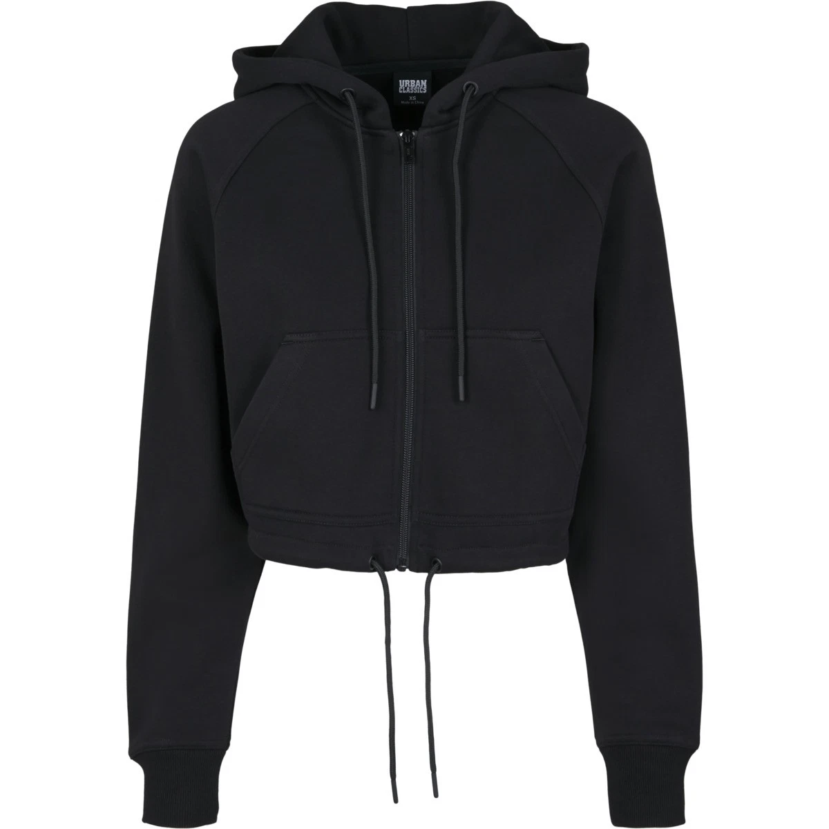 Urban Classics Ladies Oversized Short Raglan Zip Hoodie Pullover
