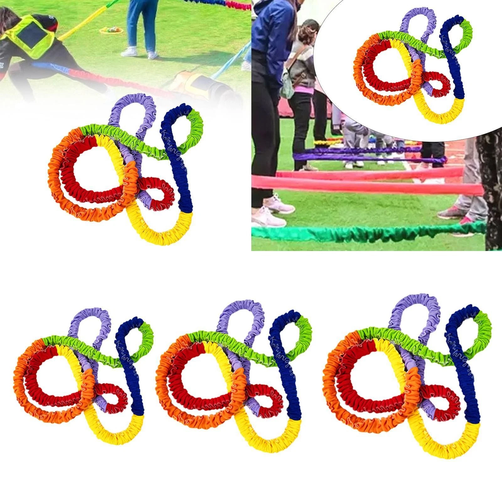 Cooperative Stretch Band Exercise Band Loop Multi Color Parent Child Activities