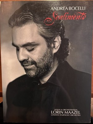 Andrea Bocelli Sentimento Piano Vocal Italian Songs Lorin Maazel Carisch Warner