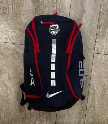 Nike Elite USA Basketball National Team Backpack - Navy/Red Sports Bag