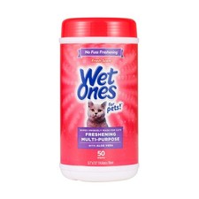 for Pets Freshening Multipurpose Wipes for Cats with Aloe Vera, Fresh Scent - Ea