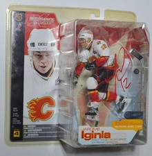 JAROME IGINLA CALGARY FLAMES SERIES 4 MCFARLANE SIGNED AUTOGRAPHED WITH COA