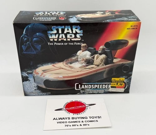 1995 Landspeeder MISB Star Wars Power of The Force Vehicle POTF NEW Sealed
