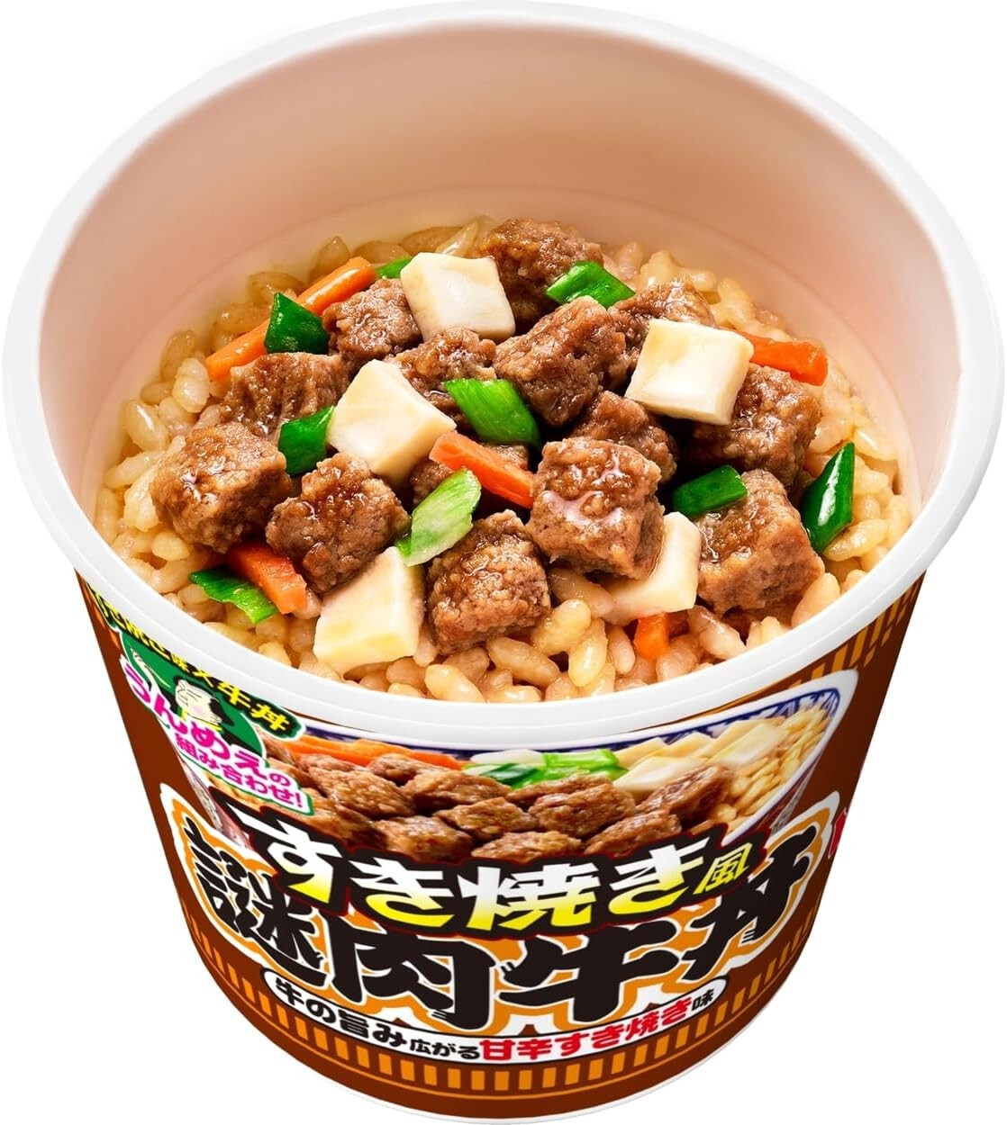 Nissin Japón Sukiyaki Gyu-Don Buey Arroz Bol Instant Type 118g x6