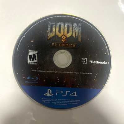 Bethesda DOOM 3: VR Edition (Sony PlayStation 4 PS4) - M Shooter VR