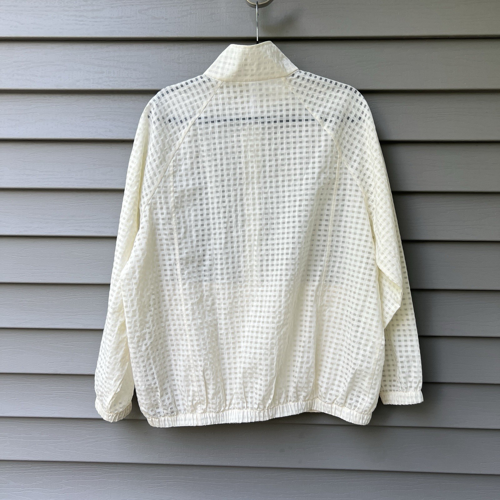 Fabletics Jacket Funnel Neck Lightweight Grid Pat… - image 6