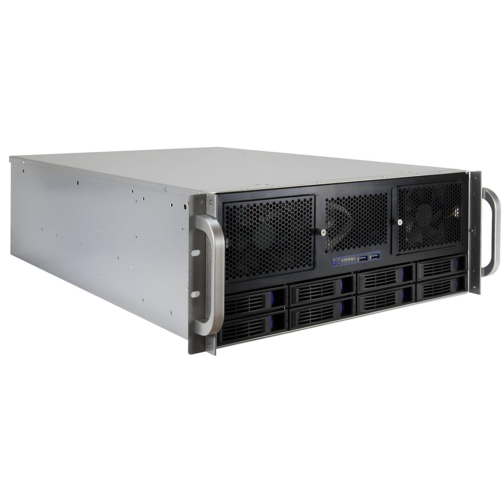 Inter-Tech Case IPC Storage 4U-4408-L, o.PSU | 4U Formfaktor, Ohne Netzteil, Storage-Gehäuse, Rack-Montage - Bild 2