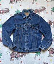 Vintage 80  s Levi  s Type III Denim Trucker Jacket Size Small USA Made