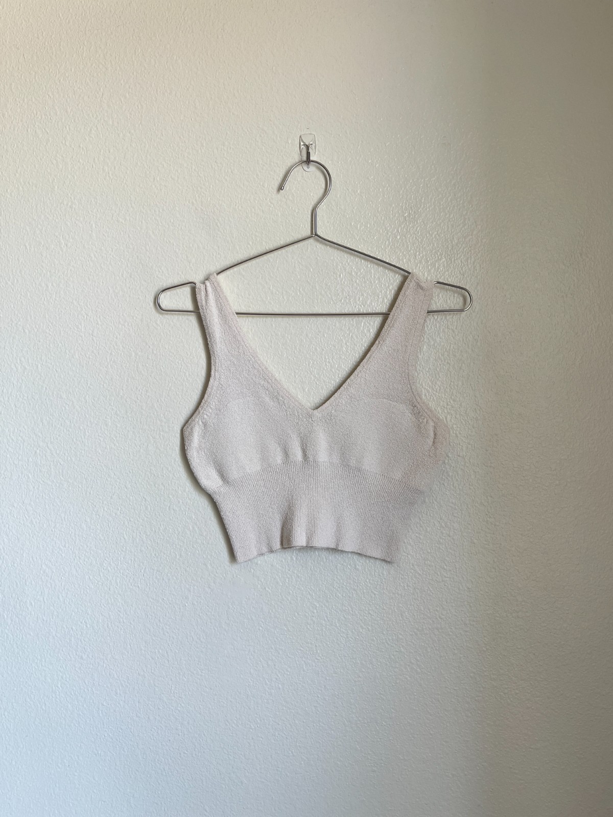 ALTRA & Other Stories x Mia Larsson crop top misto cotone biologico avorio taglia MEDIA