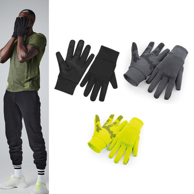 Beechfield Softshell Sports Tech Gloves - Lightweight Breathable Fabric