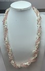Vintage Faux Pearl & Rose Quartz Beaded Necklace, 88.4g — photo 1