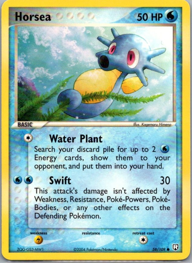 Horsea 58/109 Common Team Rocket Returns NM