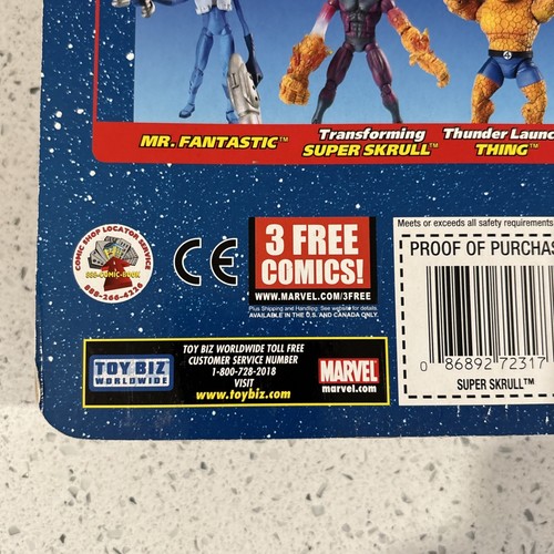 Transforming Super Skrull Fantastic Four Action Figure New Toybiz Clear Variant - Picture 6 of 12