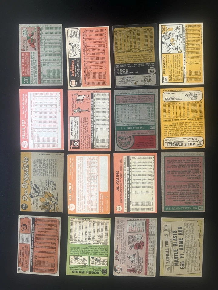 1958-82 Topps Hof Lot (46) Mickey Mantle Yogi Berra Willie Mays Aaron Maris Yaz - Image 3 of 4