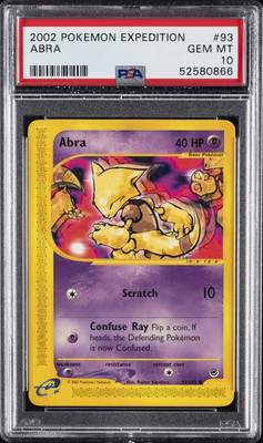 2002 POKEMON EXPEDITION #93 ABRA PSA 10 | eBay